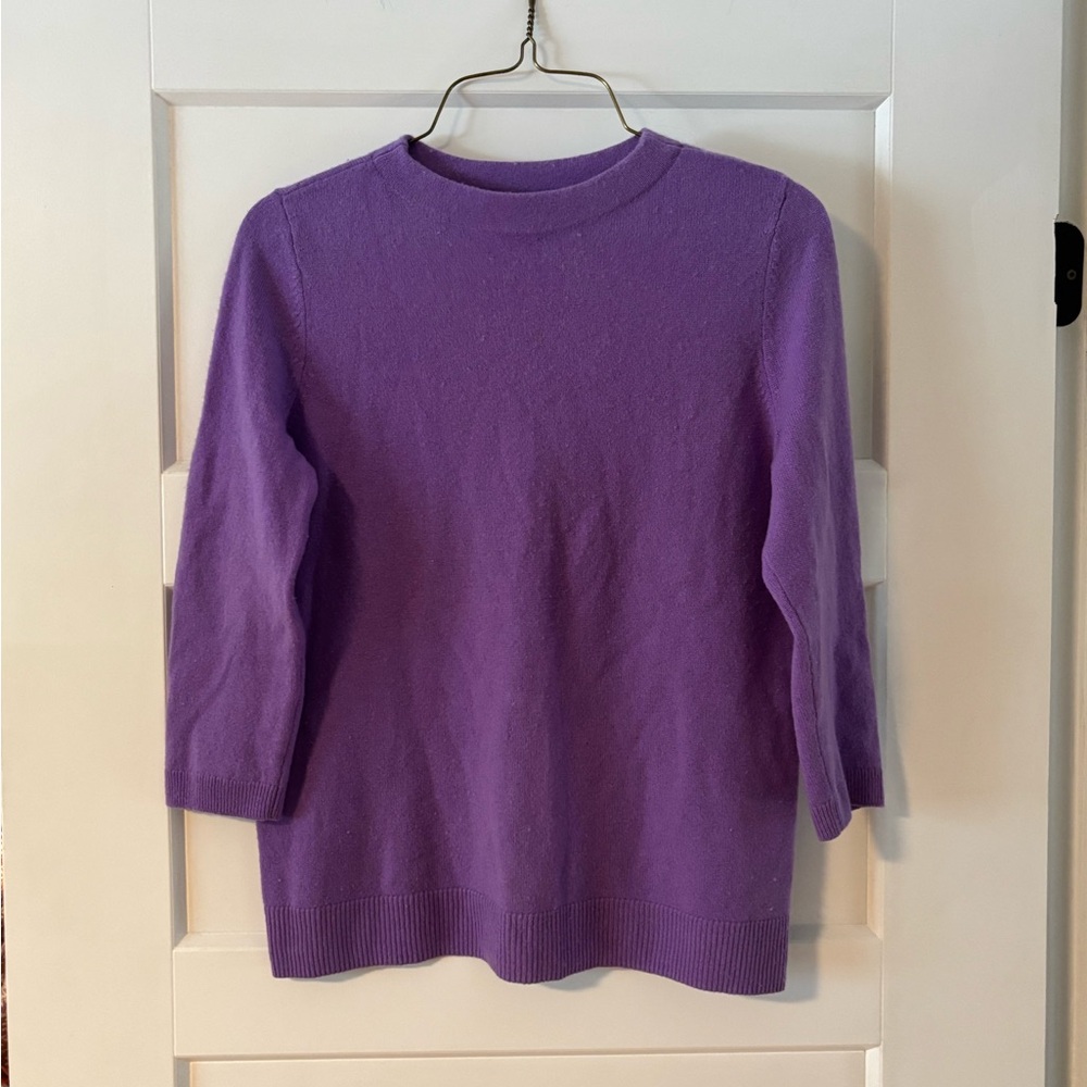 Talbots Lavender Cashmere Sweater